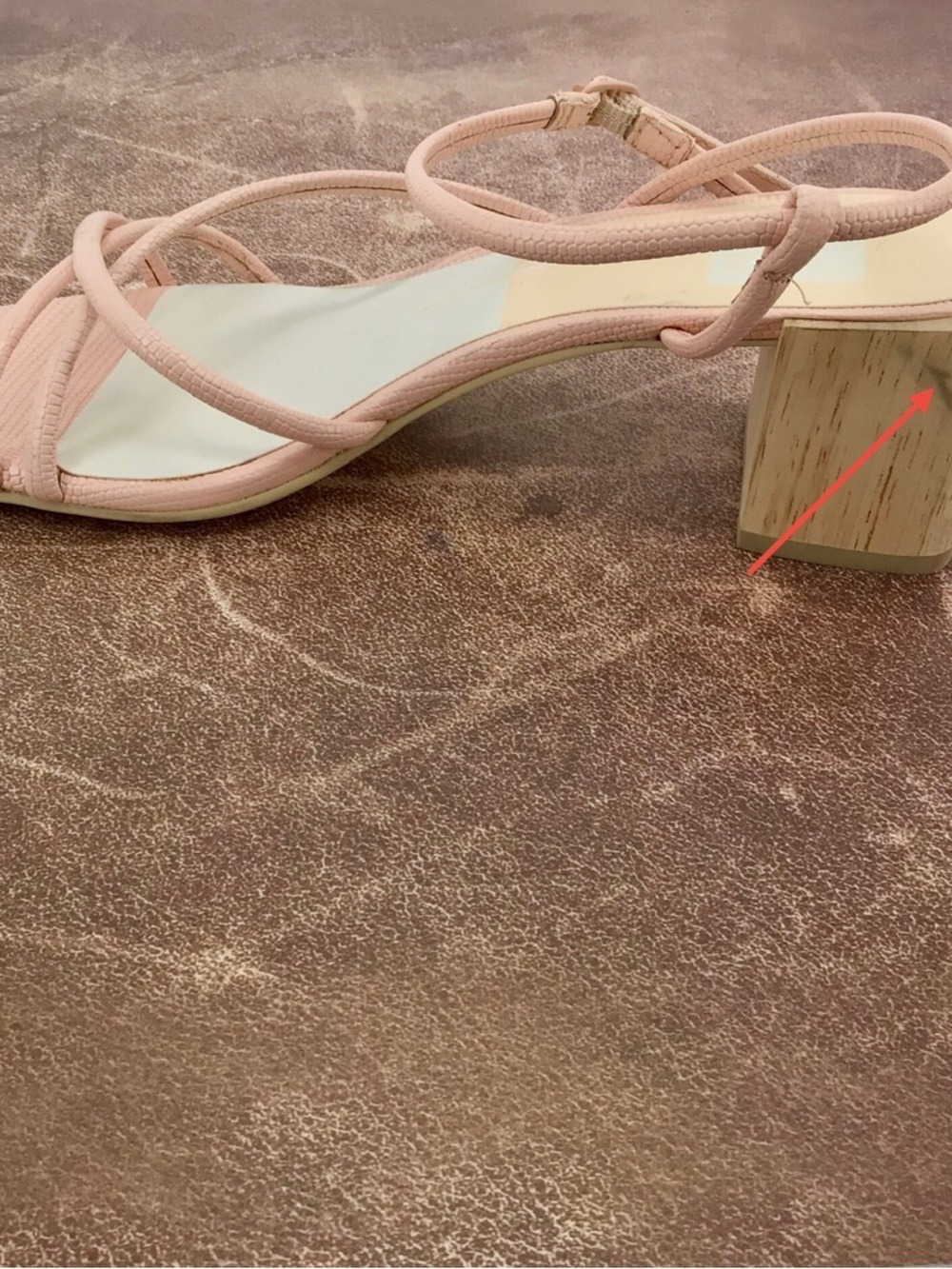 Dolce Vita Women's Light Pink Zayla Heeled Strappy Block Sandal Size 8 - Picture 9 of 12